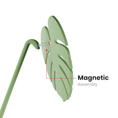 Pack of 1 Monstera Leaf Coaster Set with Pot | Artificial Plants with Pot | Home decore | Multi-Purpose Heat Resistant Coasters & Table Trivets for Personal/Office/Home/Restaurant (1)