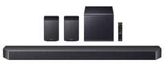 Samsung 320 W True 3.1.2ch Soundbar with Dolby Audio | Q-Symphony | Center, Up-Firing Speakers | HDMI eARC | Optical in | Bluetooth 5.3 | Wireless Subwoofer (HW-Q600H/XL, Titan Black)