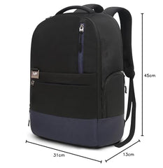 Skybags Lumous 3 Compartment Laptop Backpack (E) 16 L Black