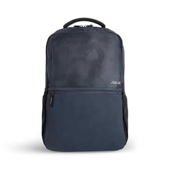 ASUS AP1600 Midnight Blue Laptop Backpack for 16-inch Laptops, 18L Capacity, with Dual Mesh Pockets, Reflective Logo, Quick Access Front Pockets, and Luggage Strap for Travel, 0.54 Kg