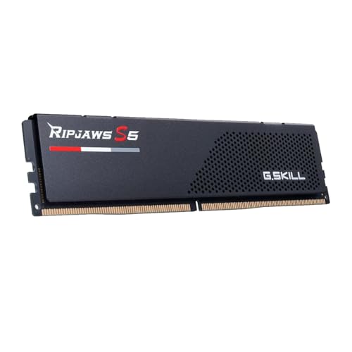 G.Skill Ripjaws S5 32GB (1 x 32GB) DDR5 5200 MHz CL 40-40-40-83 Desktop Memory RAM - F5-5200J4040A32GX1-RS5K (Black)