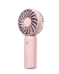 ARCTICOOL Portable Mini Fan - Rechargeable Hand Fan with 3 Adjustable Speeds, 2000mAh Battery, Lightweight Design, Low Noise, and Easy Portability for Indoor and Outdoor Use (Deep Black)