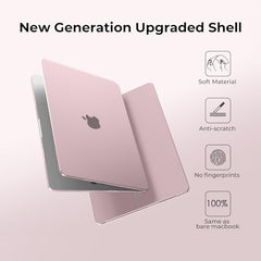 EooCoo Case for MacBook Air 15 inch M5 M4 M3 M2 2026-2023, Sparkly Clear