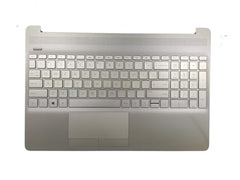 Regatech Compatible for HP 15-DA, 15-DB Palmrest Assembly – Non-Backlit Keyboard with Touchpad (Silver)