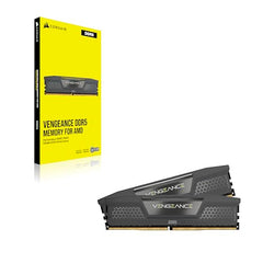 CORSAIR Vengeance DDR5 32GB (2 x 16GB) 6000MHz CL38-44-44-96 1.35V Intel XMP 3.0 AMD Expo Computer Desktop Memory – Gray