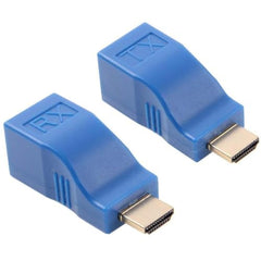 Atevon HDMI Extender over Cat5e/Cat6 Cable - 30M High-Speed 1080p Signal Transmission for TV, Projector & Home Theater - Easy Plug & Play Setup - Pack of 1