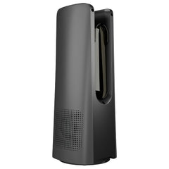 Zebronics Heat Buster 300, Portable Desk Fan, Upto 13h Backup, 3600mAh Rechargeable Battery, 360° Rotatable fan, 4 Speed + 1 Breeze Mode, Wall-Mountable, for Travel, Office, Home (Black)