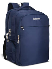 Cosmus Atomic Dx 3 Compartment Large Laptop Bag Black Navy Blue Polyester Laptop Backpack