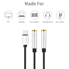 Storite 3.5mm Jack 1 Male to 2 Female Stereo Headphone Y Splitter Black