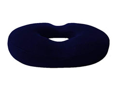 The White Willow Donut Pillow – Medium Firm HR Memory Foam Coccyx Seat Cushion for Tailbone, Hemorrhoid & Piles Pain Relief – Car & Office Chair – Above 60KG – Classic Black