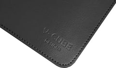 V-CUBE DESIGNS Premium Vegan Leather Desk Mat 90X45cm 2.4mm Thick&Padded|Laptop Mat/Extended Mouse Pad/Stitched, Reversible, Sturdy Deskspread with High Tear/Peel Strength|Anti-Slip,Splash-Proof|Blue