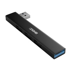 ZEBRONICS TA210U, 4 in 1 Type-C to USB Hub, USB 3.0, 4 USB Ports, Speeds Upto 5 Gbps, Metal Body, for Mac | Laptops, Black