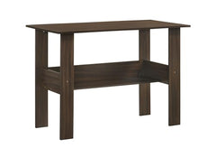 DeckUp Eden Home Engineered Wood Study Table and Office Desk (White, Matte Finish)