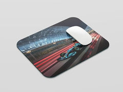 TURTLEWINGS F1 Car on Racetrack Design Mouse Pad