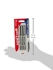 uni-ball Eye UB157 0.7 mm Roller Ball Pens, Black Ink, Pack of 3