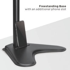 Jin Office Height Adjustable Monitor Stand Mount | Supports 13-32" Screens| 9KG Weight Capacity | Metal Black Powder Coated Single Monitors Arm Stand| Articulating Tilt and Swivel Display Desk Mount