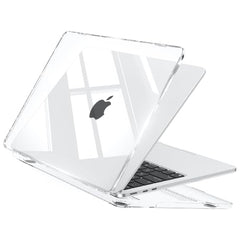EooCoo Case for MacBook Air 15 inch M5 M4 M3 M2 2026-2023, Sparkly Clear
