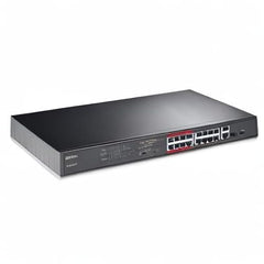 TP-Link 11 Port Unmanaged PoE+ Switch, 124W, Fanless, 8×FE+3GE(TL-SL1311MP)