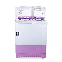 Godrej 8Kg 5 Star with 5 Years Comprehensive Warrnaty, Wash Upto 8 King Size Bedsheets, 370W PowerMax Motor, Magic Lint Fliter, Semi Automatic Washing Machine(WSEDGE CLS 80 5.0 EN2 MCSGR,Crystal Grey)
