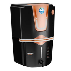 AQUA D PURE 4 in 1 Zinc + Copper + Alkaline Ro Water Purifier With Inbuilt TDS Adjuster, RO, UV, UF and Auto Shut Off Function, 12L, 10 Stage Purification Method, Black