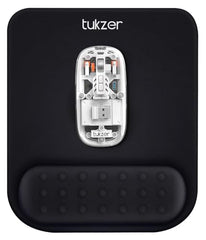 Tukzer Gel Mouse Pad Wrist Rest Memory-Foam Ergonomic Mousepad| Cushion Wrist Support & Pain Relief| Suitable for Gaming, Computer, Laptop, Home & Office Non-Slip Rubber Base (Grey)