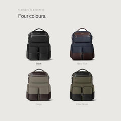 scarters Terminal T2 Backpack 24L, Fits 15.6" Laptop (Black)