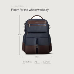 scarters Terminal T2 Backpack 24L, Fits 15.6" Laptop (Black)