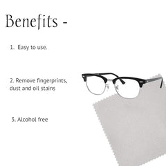 LensPure Lens Cleaning Solution | Perfect Lens Cleaner for Spectacles, Eyeglasses, Sunglasses, Camera Lenses and Binoculars- (200ml)