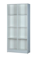 DeckUp Meritus-L 3-Shelf Engineered Wood Book Shelf and Display Unit (Walnut, Matte Finish)