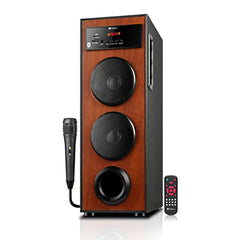TRONICA Dhwani DJ 40Watt Bluetooth Tower Speaker | Bass-Boosted Party DJ Speaker & Home Theater Sound System with Wired Mic, FM, USB, AUX, TV, Remote,Wireless Music Streaming for Karaoke Night, Music