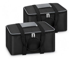 Storite 2 Pack Moisture Proof Nylon Underbed Storage Bag For Clothes Large | (54 x 46 x 28 cm) - BlackRed, Rectangular
