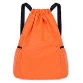 SYGA Drawstring Backpack for Gym, Yoga, Running, Swimming, Beach, Camping, Travel Bag Sports Fitness Club Student Training Bag(Orange)