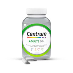 Centrum Adults 50+ Multivitamin Tablet for Men & Women|With 23 Vital Nutrients including Zinc,Magnesium, Vitamin B,C,D, Calcium for Energy, Strong Joints, Immunity and Heart Health|Veg - 50 tablets