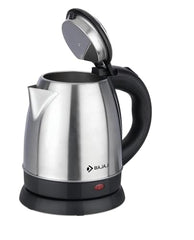 Bajaj KTX 1.8 Litre DLX Electric Kettle | 1350 Watts Kettle with Stainless Steel Body | Cordless Operation | Auto Shut-off Mechanism | 2-Yr Warranty 【Black】