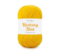 Craft Affair | Knitting Nest Acrylic Yarn (200 Meter, 100 Grams, 2mm) / Woolen Yarn/Acrylic Yarn for Knitting and Crocheting-Olive