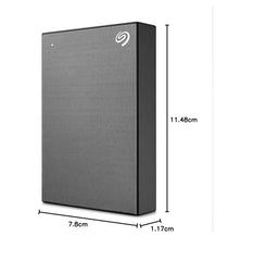 Seagate One Touch 2Tb External HDD with Password Protection Black, for Windows and Mac, with 3 Yr Data Recovery Services (Stky2000400), USB