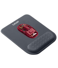 Tukzer Gel Mouse Pad Wrist Rest Memory-Foam Ergonomic Mousepad| Cushion Wrist Support & Pain Relief| Suitable for Gaming, Computer, Laptop, Home & Office Non-Slip Rubber Base (Grey)