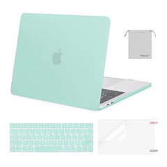 MOSISO Compatible with MacBook Pro 13 inch Case M2 2025, 2024, 2023, 2022-2016 A2338 M1 A2251 A2289 A2159 A1989 A1708 A1706, Plastic Hard Shell&Keyboard Cover&Screen Film&Storage Bag, Serenity Blue