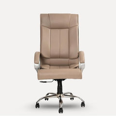 INNOWIN Profit High Back Orthopedic Boss Chair with 3 Year Limited Warranty | Leatherette Office Chair | Ergonomic Executive Chair with Spacious Cushioned Seat | Heavy Duty Metal Base | Grey