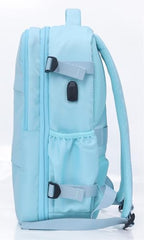 Acer Estilo Premium 15.6 Inch Blue Color Backpack I Water Resistent Polyester I Expandable, 2 Zipper Front Pocket, 2 More Compartment for Laptop and Other Accessories I USB Charging I Strolley Strap