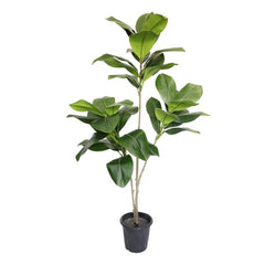 AAVANA GREENS Plastic 40 Inch Artificial Flower Plant for Indoor and Outdoor, Home, Shop, Office, Restaurant Decoration Dark Green (Pack of 1) (1, Plant 8 - with Pot)