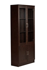DeckUp Versa Engineered Wood Book Shelf and Display Unit (Dark Wenge, Matte Finish)