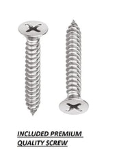 Goldfinch Stainless Steel Classy 6 Pin Cloth Hanger Door Wall Hooks Rail Set for Hanging Clothes, Towel (Pack of 2)