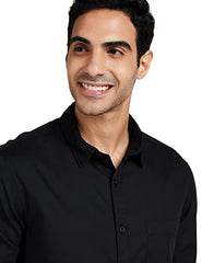 Amazon Brand - Symbol Men's Pack of 2 Cotton Casual Shirt| Regular Fit | Plain | Full Sleeve | Available in Plus Sizes