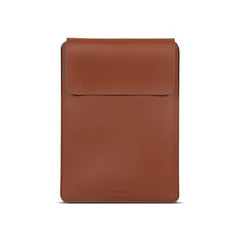 ENTHOPIA 13 to 14 Inches Folio Laptop Case Cover Vegan Leather Compatible for MacBook, Lenovo, Hp, Dell &Other Notebooks - Plain Cork