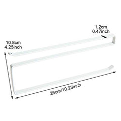 SYGA Cabinet Multi-Function Roll Holder Paper Towel Rack Kitchen Rack Plastic Wrap Storage Rack