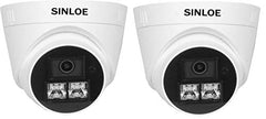 SINLOE 2 MP Color Night Vision Day/Night 24 Hour Full Color Vision 1080P Full HD AHD Indoor CCTV Surveillance Camera Compatible with All 2MP and Above AHD Supporting DVRs, 4 Unit