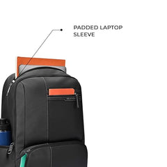 Gear Vintage 4 19"/29L anti theft faux leather Medium Water Resistant Laptop Backpack/Casual Backpack/Daypack/Travel Backpack/College Bag For Men/Women(Pitch Black-Black)