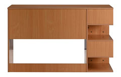 DeckUp Zeus Engineered Wood Study Table and Office Desk (Wotan Oak & White)