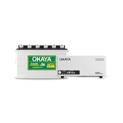 Okaya Inverter with Battery Combo for Home, Office & Shops | ATSW 1700 12V Pure Sine Wave Inverter 1450VA with 36 Months Warranty & OPSJT19048 160Ah Battery with 48 Months Warranty